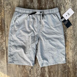2 for $30 sale: Hurley light gray hybrid shorts - quick dry M (8/10)